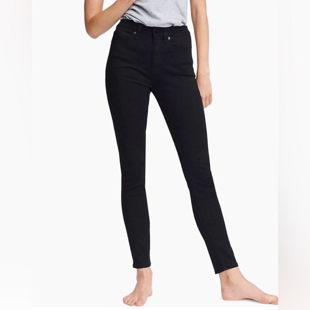 Rag & Bone sz 23 High Rose Ankle Skinny Classic Black Women's Jeans
